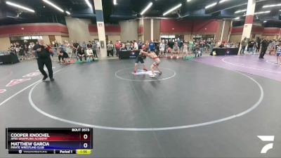 108 lbs Cons. Round 2 - Cooper Knochel, Apex Grappling Academy vs Matthew Garcia, Pirate Wrestling Club