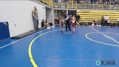 43-46 lbs Consi Of 8 #2 - Lydia Kennedy, Cowboy Wrestling Club vs Edith Shimonek, Pawhuska Elks Takedown