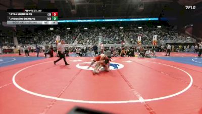 4A-144 lbs 3rd Place Match - Jameson Siemens, Natrona County vs Ryan Gonzales, Central