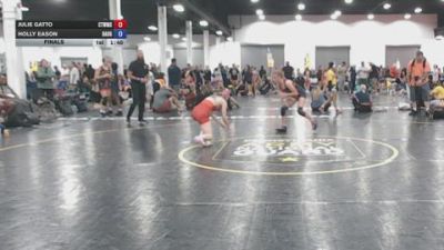110 lbs Final - Julie Gatto, CTWHALE - GK12E vs Holly Eason, Daughters Of Zion - GK12E