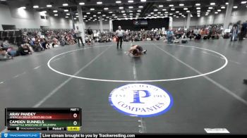 96 lbs Semifinal - Arav Pandey, American Dream Wrestling Club vs Camden Runnels, Threestyle Wrestling Of Oklahoma