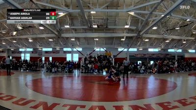 141 lbs Quarterfinal - Nathan Aguilar, Cal Poly Humboldt vs Joseph Airola, Nebraska-Kearney