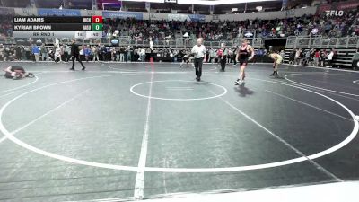 150 lbs Rr Rnd 1 - Liam Adams, Richmond Youth WC vs Kyrian Brown, Jaguar WC
