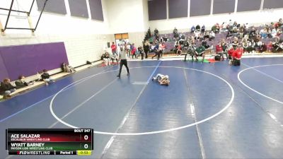 43 lbs Semifinal - Wyatt Barney, Payson Lion Wrestling Club vs Ace Salazar, Excalibur Wrestling Club