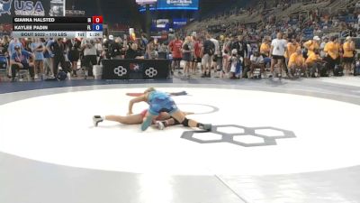 110 lbs Champ. Rd Of 128 - Gianna Halsted, Iowa vs Kaylee Padin, Florida