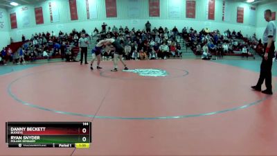 144 lbs 1st Place Match - Danny Beckett, Buckeye vs Ryan Snyder, Poland Seminary