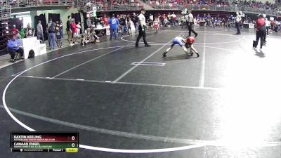 53 lbs Cons. Round 1 - Canaan Engel, Hawks Wrestling Club (Lincoln) vs Kaxtin Keeling, Sutherland Youth Wrestling Club