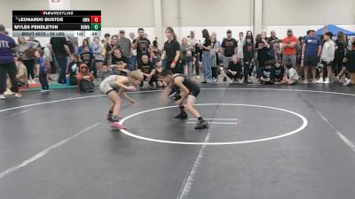 63 lbs Quarters - Leonardo Bustos, Nolf Wrestling Academy vs Myles Pendleton, North DeSoto Wrestling Academy