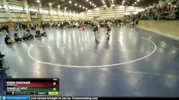 100 lbs Cons. Semi - Emeri Mortimer, Springville vs Danielle Holt, Thunder Ridge