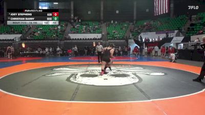 7A 190 lbs Cons. Round 2 - Christian Barry, Hoover vs Joey Stephens, Albertville