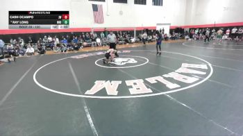 120 lbs Champ. Round 1 - Ray Long, Niles (NOTRE DAME) vs Cash Ocampo, Joliet (WEST)