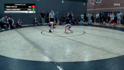 61 lbs Cons. Round 3 - Evan Capestany, Thunder Ridge Outlaws Wrestling Club vs West Tuttle, Idaho Falls Wrestling Club