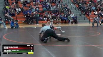 157 lbs Champ. Round 2 - Brodyn Butcher, Galion vs Broderick Barth, Fremont Ross