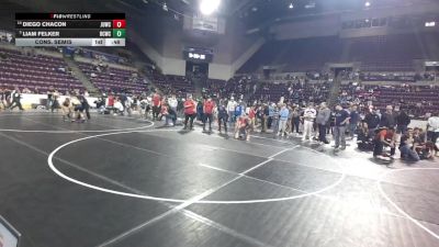 115 lbs Cons. Semis - Liam Felker, Bear Cave Wrestling Club vs Diego Chacon, Juggernaut WC