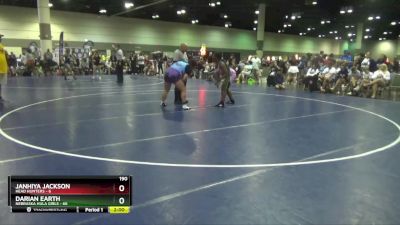 190 lbs Round 4 (6 Team) - Darian Earth, Nebraska Hula Girls vs Janhiya Jackson, Head Hunters