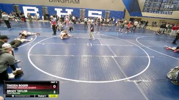 117 lbs Semifinal - Brody Taylor, Team Prestige vs Takoda Boger, Sanderson Wrestling Academy