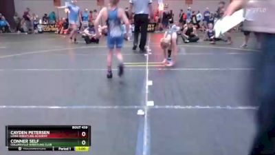 52 lbs Round 3 - Conner Self, Collinsville Wrestling Club vs Cayden Petersen, Lions Wrestling Academy