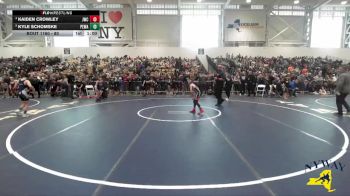 80 lbs Semifinal - Kaiden Crowley, Journeymen Wrestling Club vs Kyle Schomske, Purple Eagles Wrestling Academy
