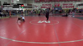 85 lbs Cons. Round 2 - Jax Bierschenk, Wayzata Youth Wrestling vs Brody Powell, Wayzata Youth Wrestling