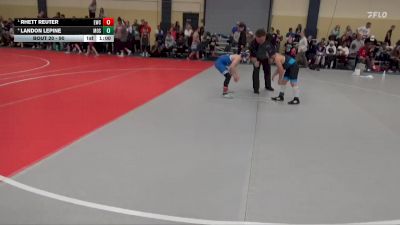 90 lbs Round 1 - Rhett Reuter, Evansville Wrestling Club vs Landon LePine, Mosinee