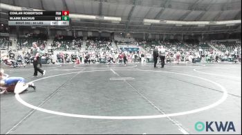 64 lbs Semifinal - Conlan Robertson, Prime Wrestling vs Blaine Backus, Newkirk Takedown Club