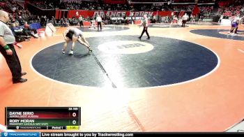 3A 165 lbs Cons. Round 1 - Dayne Serio, Aurora (West Aurora) vs Rory Moran, Frankfort (Lincoln-Way East)