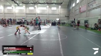 44 lbs Round 3 - Jonah Burkett, Unattached vs Gavin Sowers, Tri-valley Youth Wrestling