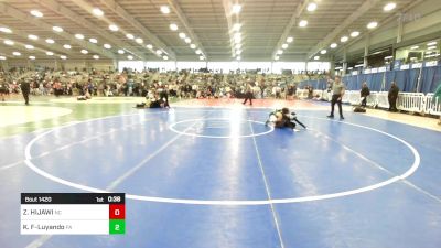 107 lbs Consi Of 32 #2 - ZAINAB HIJAWI, NC vs Koralyz Feliciano-Luyando, PA