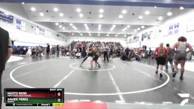 138 lbs Cons. Round 2 - Xavier Perez, Bonita vs Naoto Inoki, Mira Costa High School