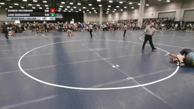 120 lbs Champ. Rd Of 32 - Damien Heckmann, Iowa vs Liam Hernandez, Florida