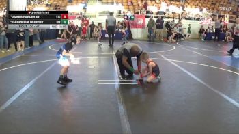 47 lbs Cons. Round 1 - Gabriella Murphy, Springboro vs James Farler Jr, Valdus Training Center