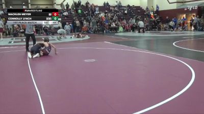 PW-16 lbs 1st Place Match - Macklen Meyer, Mount Vernon vs Connolly Lynch, Delaware County Wrestling Club