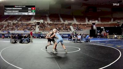 165-D3 Champ. Round 1 - Logan Zebrowski, Coconino High School vs Logan Brandt, Mica Mountain High School