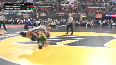 AA - 118 lbs Quarterfinal - Anthony Coelho, Glacier (Kalispell) vs Reveles McEwen, Butte