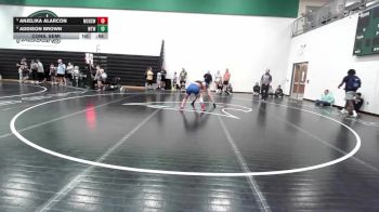 135 lbs Cons. Semi - Anjelika Alarcon, McDonald County High School Wr vs Addison Brown, Waynesville Tiger Wrestling