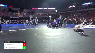 106 lbs Consi Of 8 #1 - Mas Hatano, Folsom vs Xavier Escamilla, Exeter Union