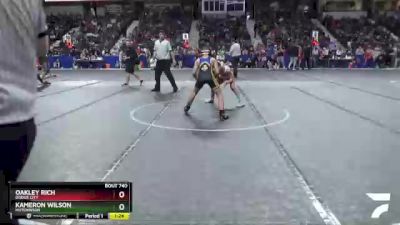 110 lbs Semifinal - Oakley Rich, Dodge City vs Kameron Wilson, Hutchinson