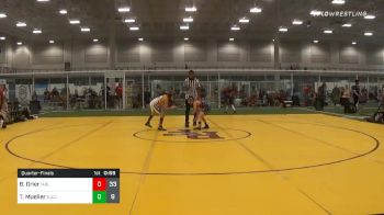 92 lbs Quarterfinal - Brady Grier, Iowa Blue vs Trevor Mueller, Elite Athletic Club Stars