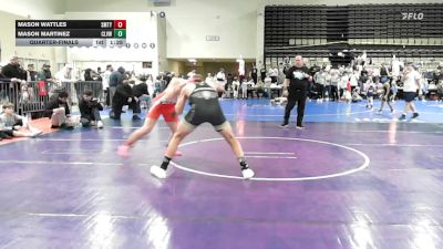 161 lbs Quarterfinal - Mason Wattles, Smitty's Barn - MSC vs Mason Martinez, Clearview - MSC