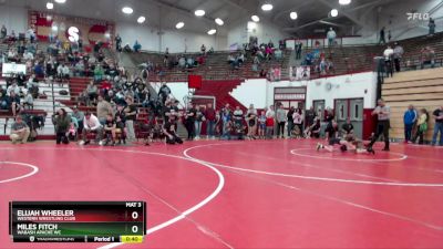 63-68 lbs Cons. Round 1 - Miles Fitch, Wabash Apache WC vs Elijah Wheeler, Western Wrestling Club