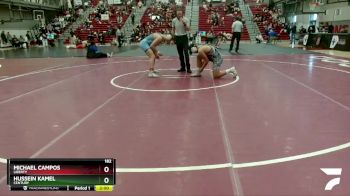 182 lbs Quarterfinal - Hussein Kamel, Century vs Michael Campos, Liberty