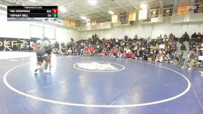 190 lbs Semifinal - Tiffany Bell, Orange Vista vs Ria Chougule, Redondo Union