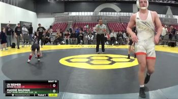 55 lbs Placement Matches (8 Team) - Maddie Bauman, West Shore Wrestling Club vs JV Reimer, Refuse To Lose