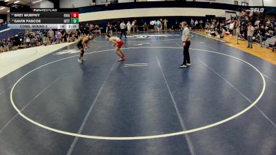 157 lbs Cons. Round 2 - Bret Murphy, King`s (pa) vs Gavin Pascoe, Gettysburg