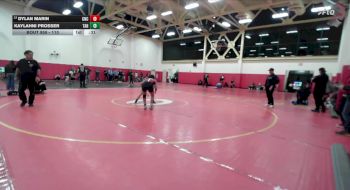 110 lbs Cons. Round 4 - Dylan Marin, Centennial Corona vs Kaylahni Prosser, Tahquitz