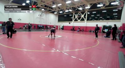 110 lbs Cons. Round 4 - Dylan Marin, Centennial Corona vs Kaylahni Prosser, Tahquitz
