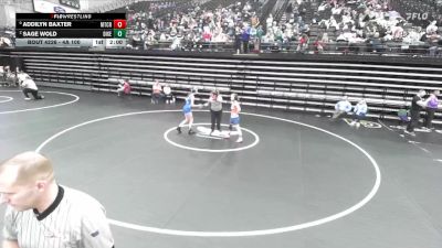 4A 100 lbs Cons. Round 2 - Sage Wold, Dixie vs Addilyn Baxter, Mountain Crest