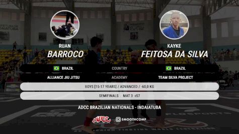 Ruan Barroco vs Kayke Feitosa Da Silva 2025 ADCC Brazilian Nationals