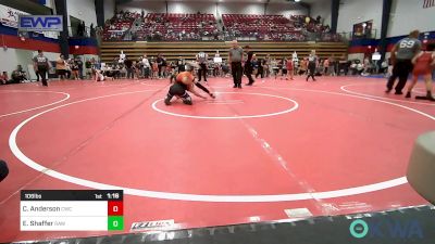 106 lbs Quarterfinal - Calib Anderson, Cowboy Wrestling Club vs Eli Shaffer, Raw Wrestling Club