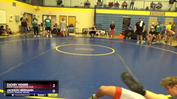 120 lbs Quarterfinal - Zackry Mosier, Kanza FS/GR Wrestling Club vs Jackson Hermann, Wichita Training Center